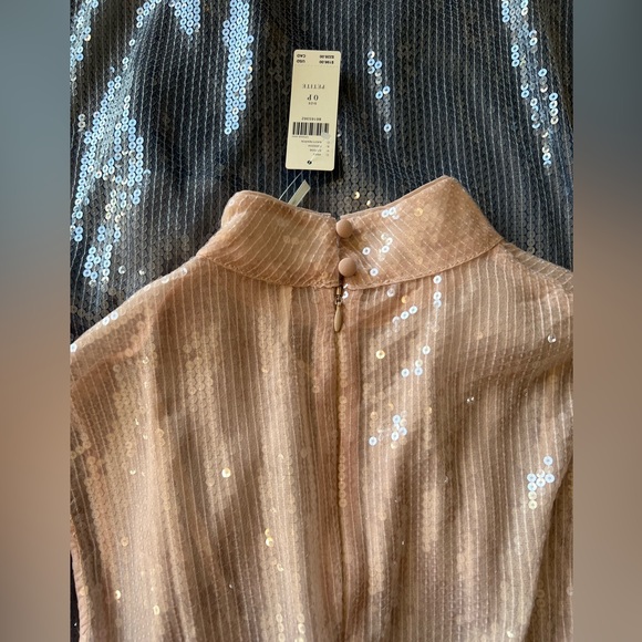 Anthropologie Cap-Sleeve Mock-Neck Slim Midi Dress 0 Petite NWT - Picture 9 of 15